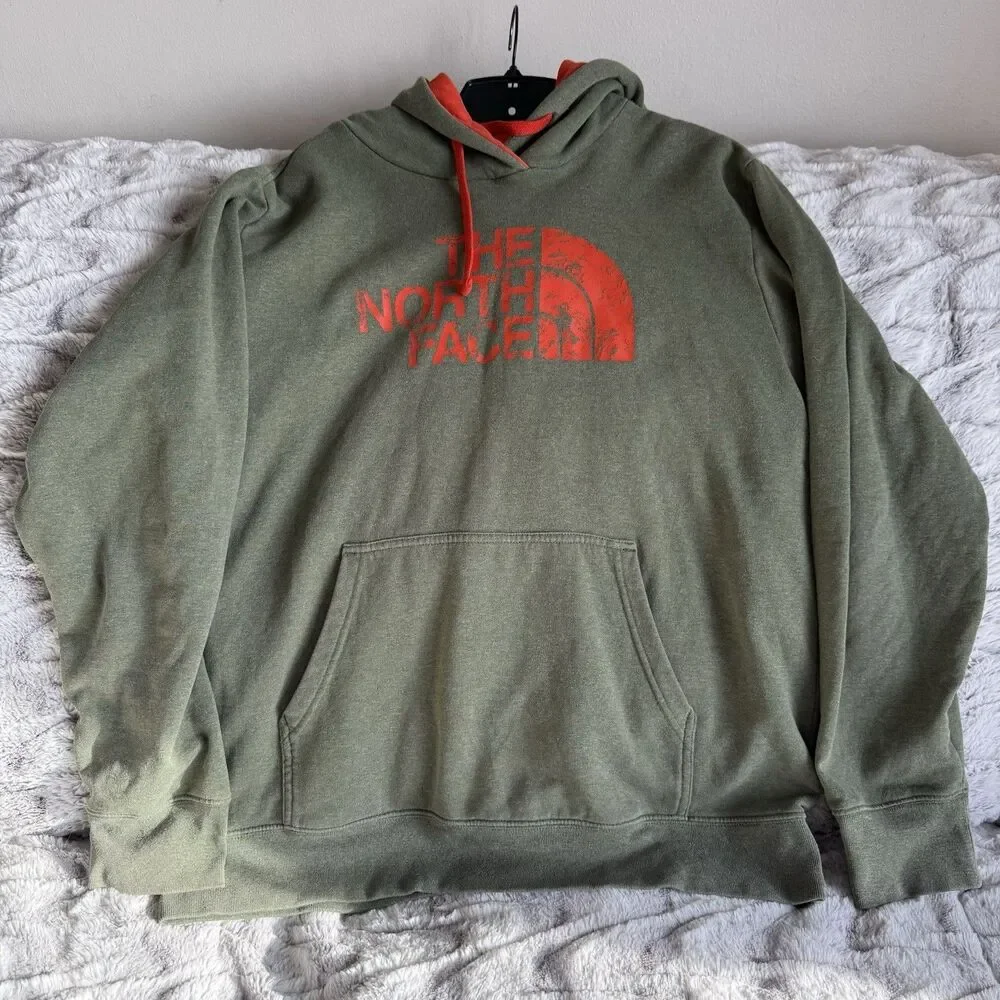 The North Face Mens Size XL Pullover Hoodie in Olive Green Athleisure Wear